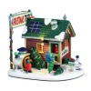 LEMAX Villagio Di Natale Lemax-Villagio di Natale luminoso a pile Tiny house tra gli abeti