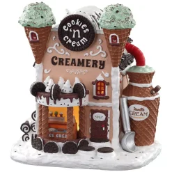 LEMAX Villagio Di Natale Lemax-Villagio di Natale luminoso a pile Gekataio Cookies n' cream