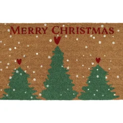 LUANCE Plaid E Cuscini Di Natale-Zerbino di Natale in cocco (45 x 75 cm) Christmas