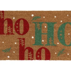 LUANCE Plaid E Cuscini Di Natale-Zerbino natalizio in cocco (40 x 60 cm) Ho Ho